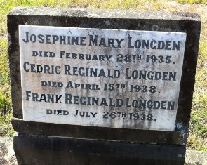 Memorial to Longden Family, Buninyong Cemetery.